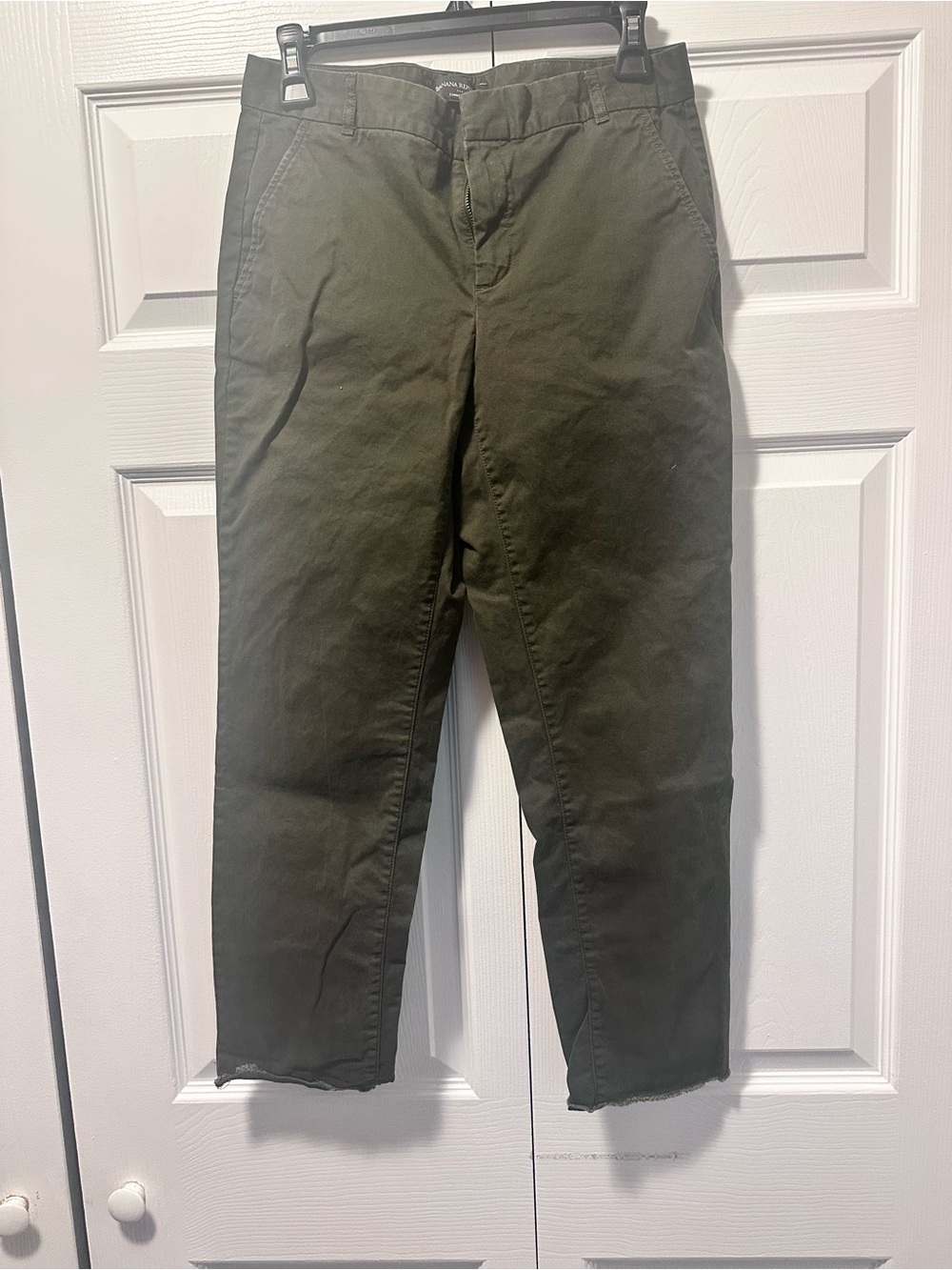 Women’s Olive Green Casual Chino Pants